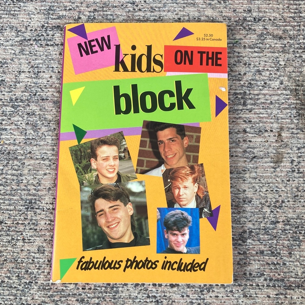 Vintage New Kids On The Block Book “an authorized biography” + Photos 1990’s Pop